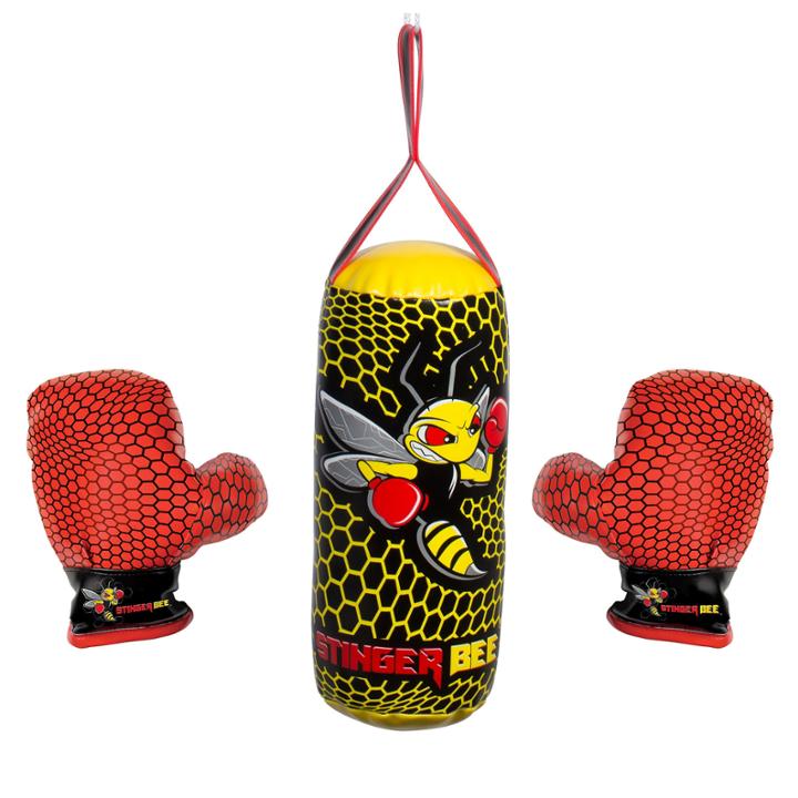 Franklin Sports Stinger Bee Youth Punching Bag & Glove Set