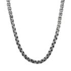 Stainless Steel Solid Box 22 Inch Chain Necklace