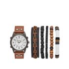 Arizona Mens Brown 6-pc. Watch Boxed Set-fmdarz546