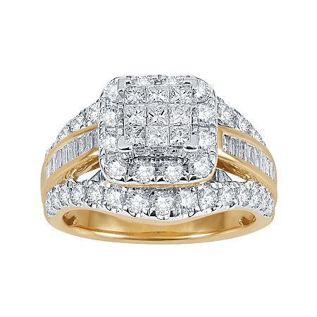 2 Ct. T.w. Diamond 14k Yellow Gold Multi-top Ring