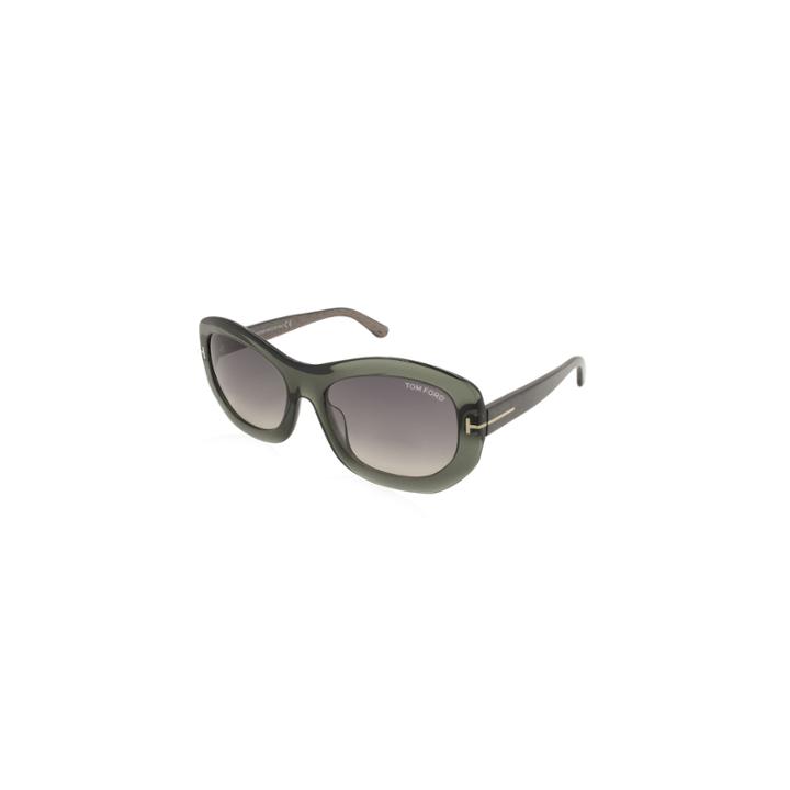 Tom Ford Sunglasses - Amy / Frame: Green Lens: Green Gradient