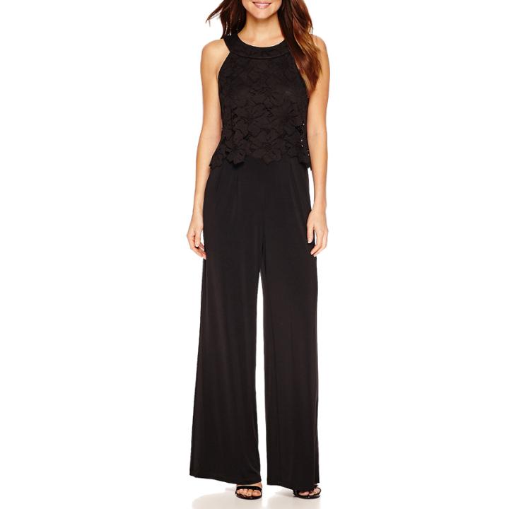 Signature By Sangria Sleeveless Jumpsuit