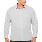 Van Heusen Long Sleeve Stripe Button-front Shirt-big And Tall