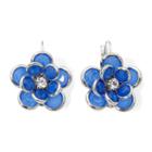 Mixit&trade; Blue Stone Flower Earrings