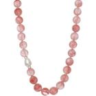 Rox By Alexa Red Glass Beaded Necklace