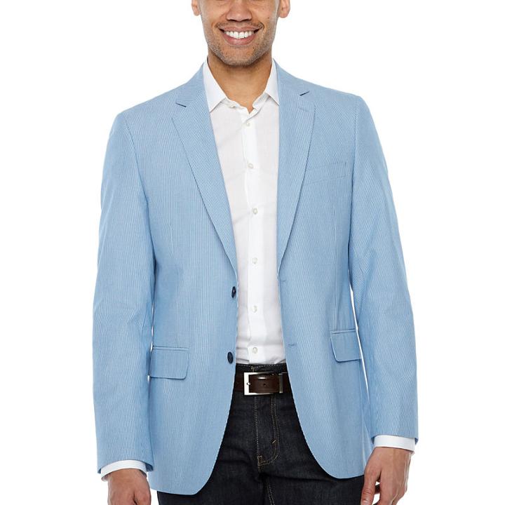 Stafford Classic Fit Woven Stripe Sport Coat