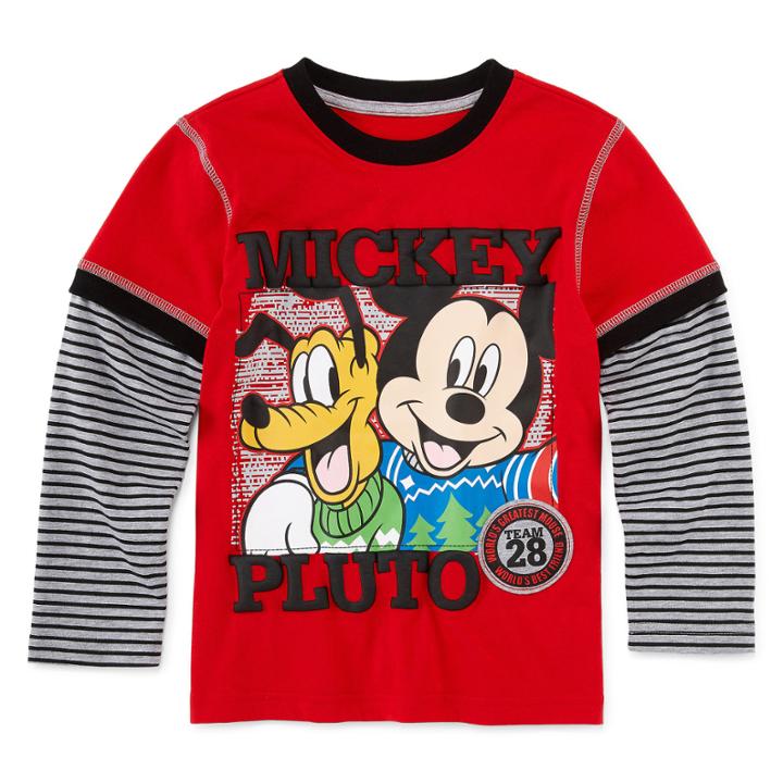 Okie Dokie Mickey Christmas T-shirt - Preschool 4-7