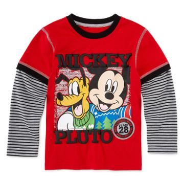 Okie Dokie Mickey Christmas T-shirt - Preschool 4-7