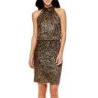 London Style Collection Sleeveless Blouson Dress