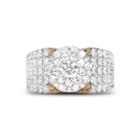 Womens 2 1/2 Ct. T.w. Genuine White Diamond 14k Gold Band