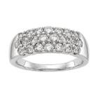 Womens 1 1/5 Ct. T.w. Genuine White Diamond 14k Gold Wedding Band