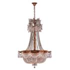 Winchester Collection 12 Light French Gold Finishand Clear Crystal Chandelier