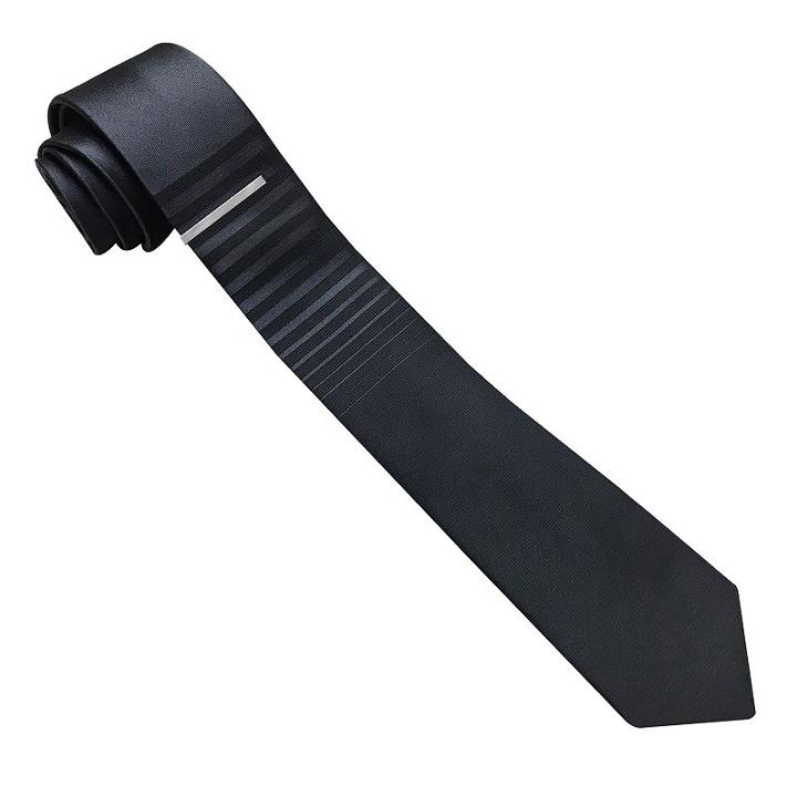 Jf J.ferrar Horizontal Stripe Panel Tie