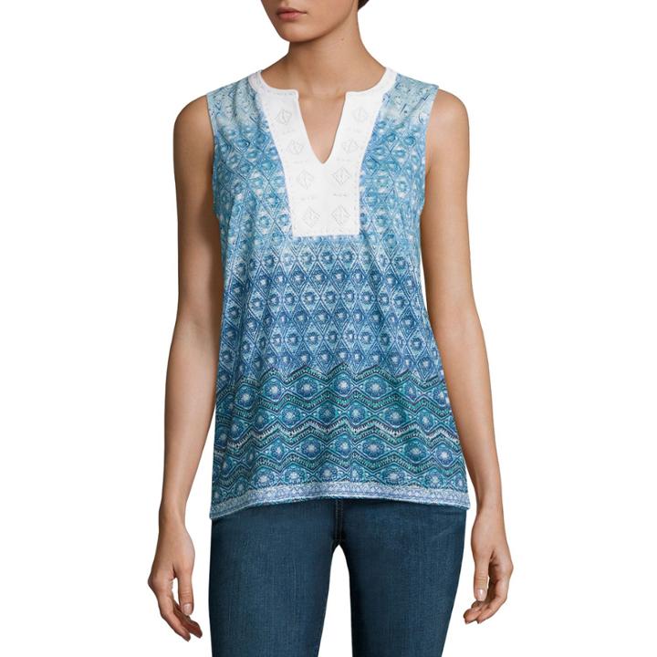 Liz Claiborne Embellished Knit Tank Top
