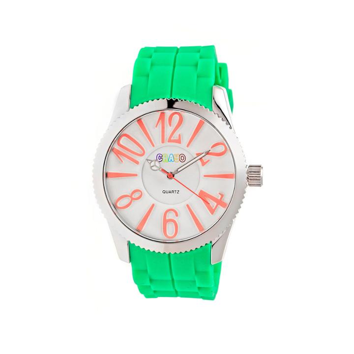 Crayo Womens Magnificent Lime Strap Watch Cracr2904