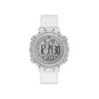 Skechers Womens Crystal White Silicone Strap Watch
