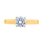 Opulent Diamond 1/2 Ct. T.w. Certified Diamond 14k Yellow Gold Solitaire Ring
