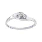 Lumastar Diamond-accent 10k White Gold 3-stone Promise Ring
