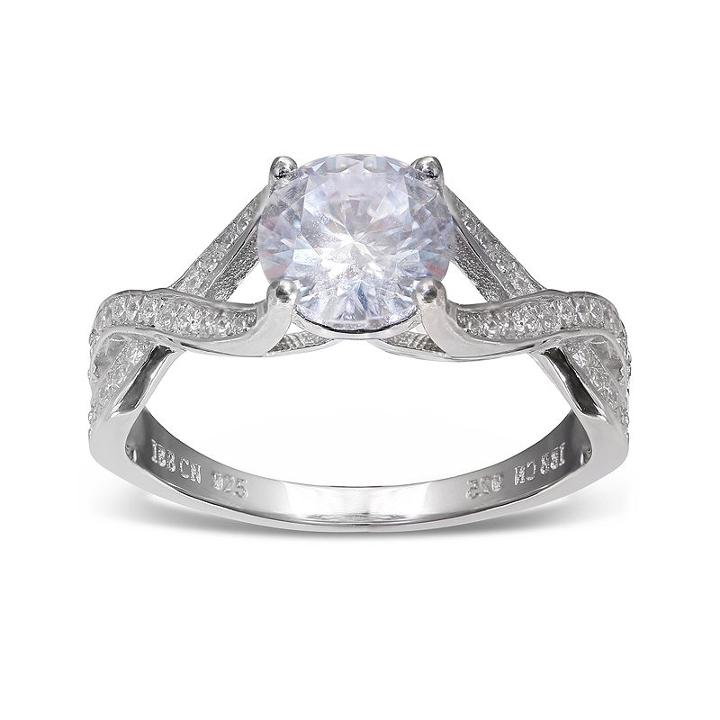Silver Enchantment&trade; Cubic Zirconia Sterling Silver Infinity Ring