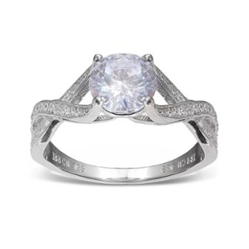 Silver Enchantment&trade; Cubic Zirconia Sterling Silver Infinity Ring