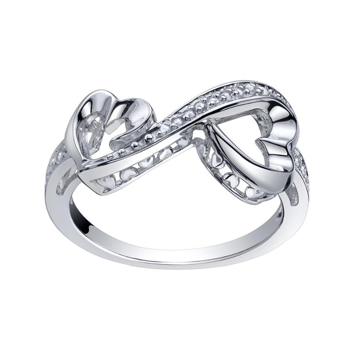Love Grows&trade; 1/10 Ct. T.w. Double Diamond Heart Ring