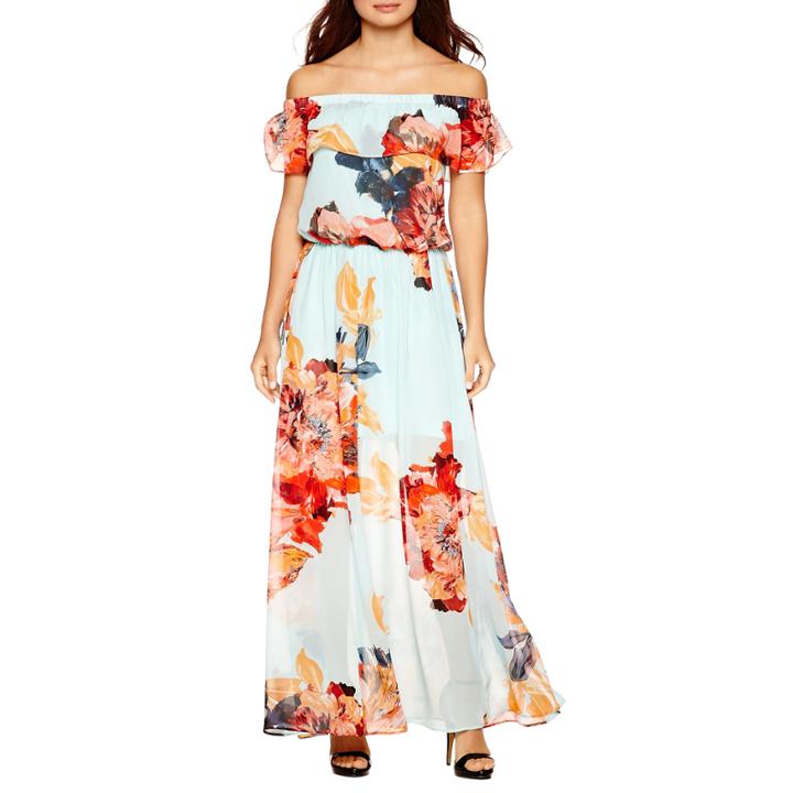 Bisou Bisou Off The Shoulder Maxi Dress