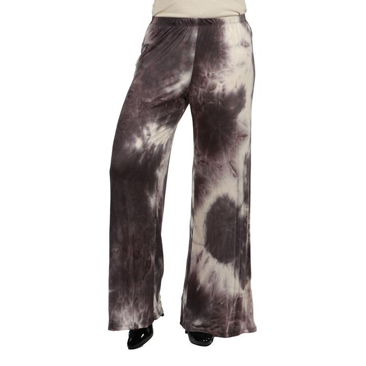 24/7 Comfort Apparel Santa Fe Palazzo Pants - Plus