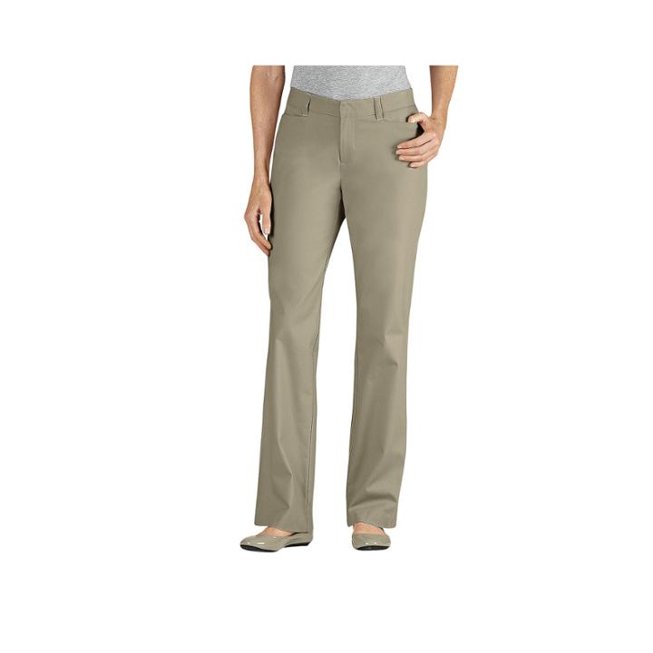 Dickies Curvy-fit Straight-leg Stretch Twill Pants