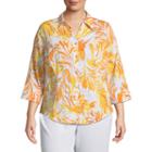 Alfred Dunner Still My Sunshine Tropical Top- Plus