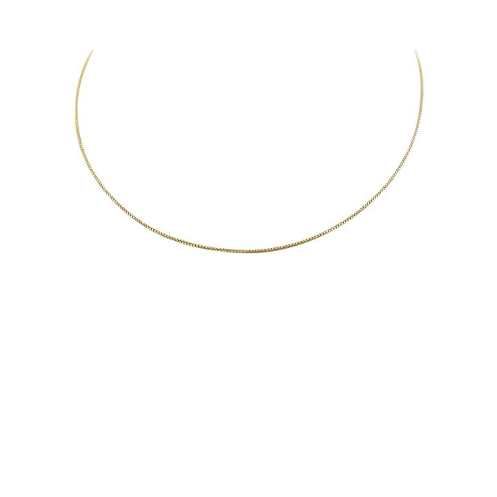 14k Gold Over Silver 16 Box Chain Necklace