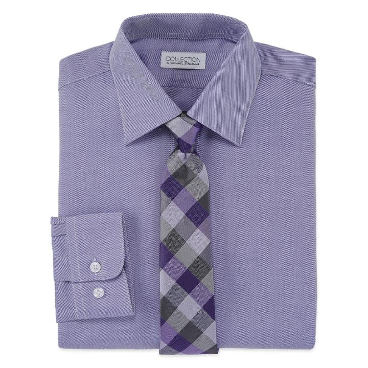 Collections By Michael Strahan Shirt + Tie Set - 8-20