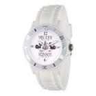Disney Mickey Mouse Womens White Strap Watch-wds000358