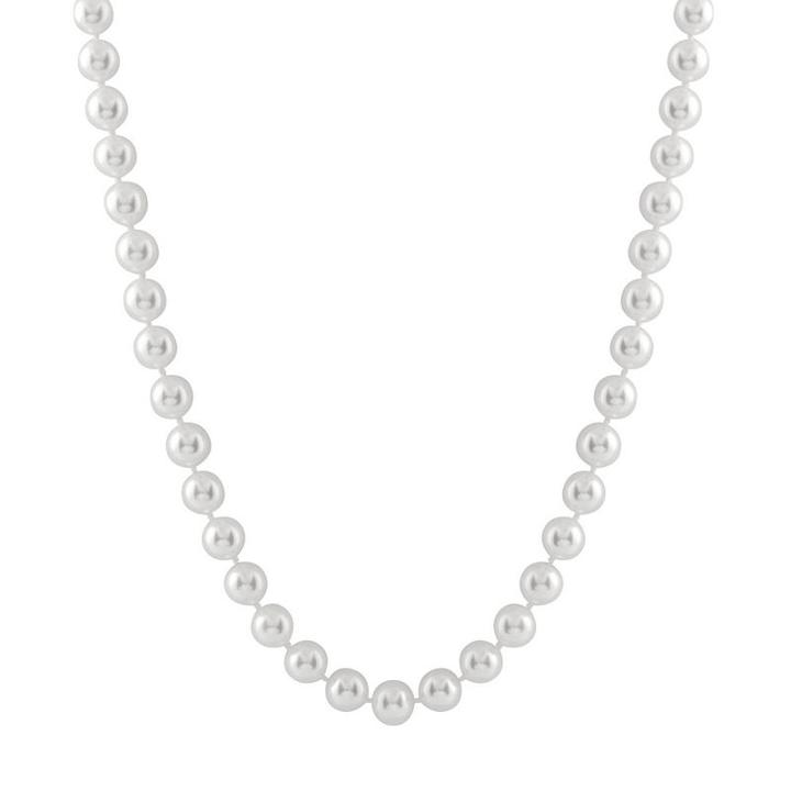 Womens 8mm Cultured Akoya Pearls Strand Necklace