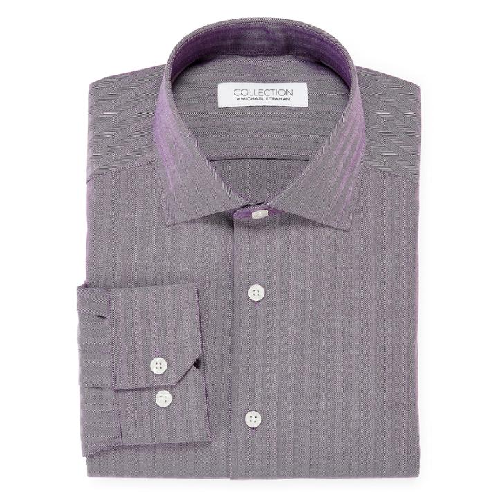 Collection By Michael Strahan Cotton Stretch Dress Shirt
