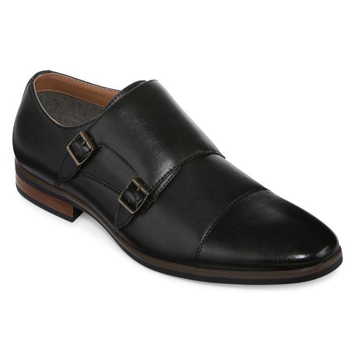 Jf J. Ferrar Sloan Mens Monk Strap Shoes