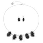 Liz Claiborne Womens 2-pack Black Jewelry Set