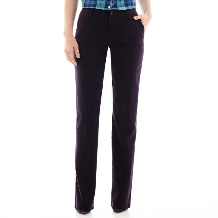 St. John's Bay Bedford Twill Secretly Slender Pant
