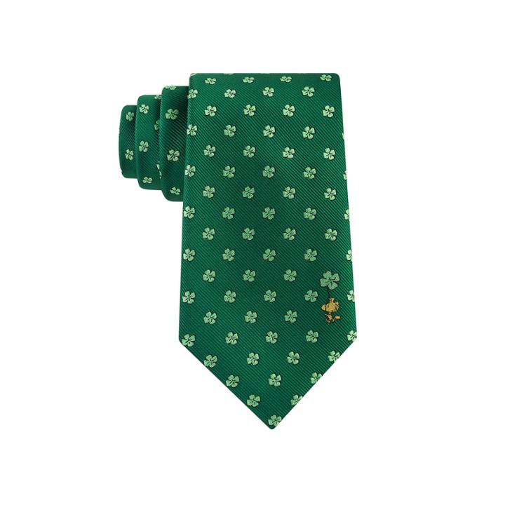 Peanuts Woven Shamrock Tie