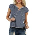 24/7 Comfort Apparel Meadow Angel Peasant Top