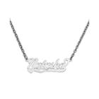 Personalized 11x31mm Scroll Name Necklace