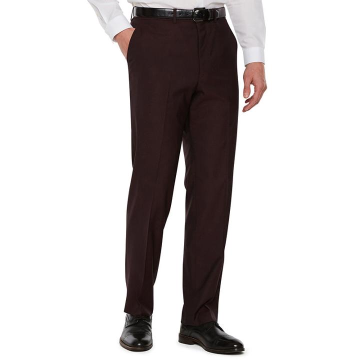Jf J.ferrar Merlot Pulse Stretch Suit Pant Stretch Classic Fit Suit Pants