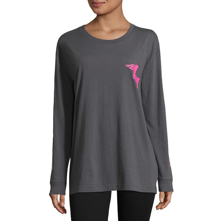 Flirtitude La Flame Graphic T-shirt- Juniors