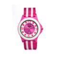 Crayo Womens Carnival Pink & White Nylon-strap Watch With Date Cracr0705