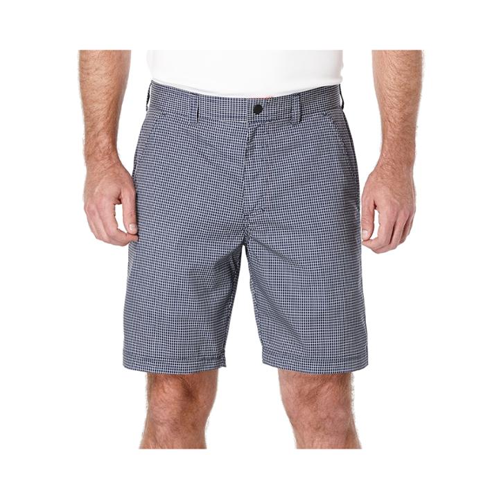 Pga Tour Hybrid Mini-grid Flat-front Shorts