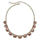 Arizona Peach Crystal Link Necklace