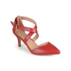 Journee Collection Riva Strap Pumps