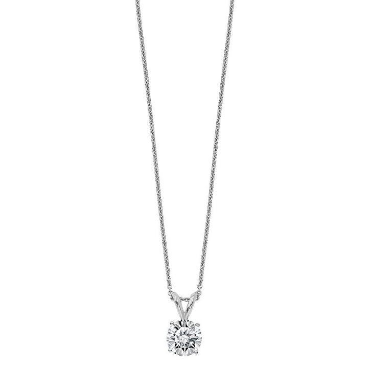 Womens 2-pc. 1 1/2 Ct. T.w. White Moissanite 14k Pendant Necklace Set