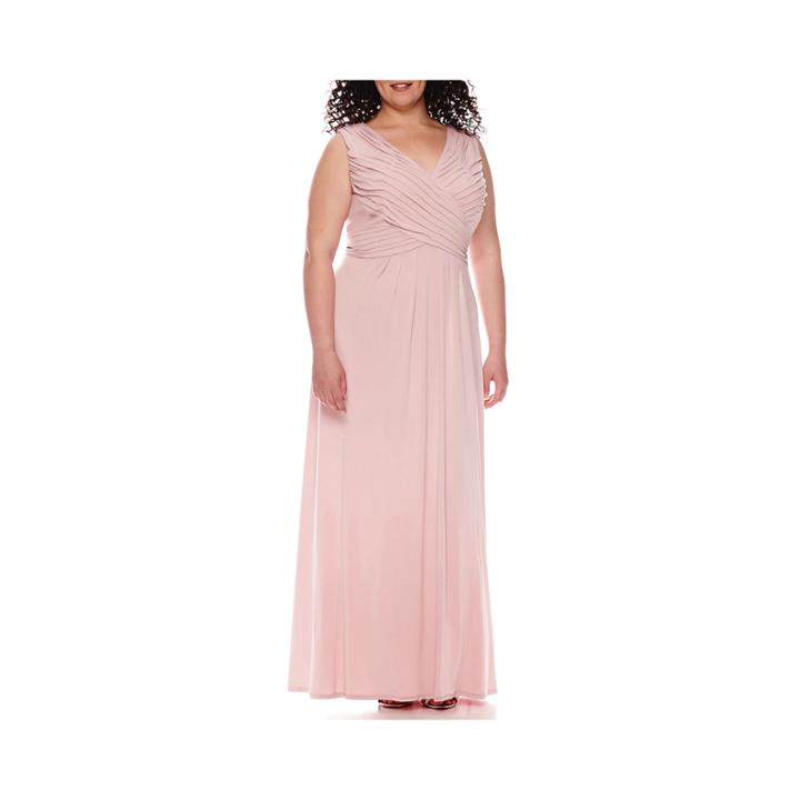 Melrose Sleeveless Criss-cross Gown - Plus