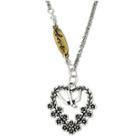 Messages From The Heart By Sandra Magsamen Dove Inside Heart Necklace