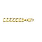 10k Yellow Gold 10mm Curb Necklace 22